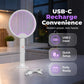 🦟 Myggklapp & mygglampa i praktisk hopfällbar design – med UV-lockljus, säkert skyddsnät i tre lager och ett 1200 mAh-batteri som ger upp till 30 dagars standby-tid 🔄