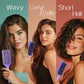💇‍♀️ 50% RABATT NU! 🌿 Ventilated Detangling Brush för Lockigt Hår – Andningsbar & Skonsam – Perfekt för Definition & Frizz-fria Lockar – Inbyggd Parting Tool ✨