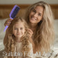 💇‍♀️ 50% RABATT NU! 🌿 Ventilated Detangling Brush för Lockigt Hår – Andningsbar & Skonsam – Perfekt för Definition & Frizz-fria Lockar – Inbyggd Parting Tool ✨
