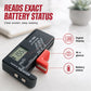 🛒 50% RABATT NU! 🔋 Universell digital batteritestare – Lättavläst display, Kompakt & Enkel hantering – Perfekt för Bilbatterier, Lilla batterier, Verktyg & Hushållsbruk 🌿