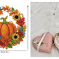 🍂 Höstlig pumpakrans i diamanter – komplett DIY-kit med akrylbas, färgkodade pärlor & upphängningskedja – perfekt för höst- och skördeinredning 🎃✨