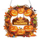 🍂 Höstlig pumpakrans i diamanter – komplett DIY-kit med akrylbas, färgkodade pärlor & upphängningskedja – perfekt för höst- och skördeinredning 🎃✨