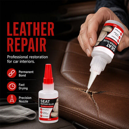 🚗 50 % RABATT! Snabbtorkande reparationslim för läder & bilsäten