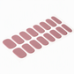 16-delade halvhärdade gelnagelremsor