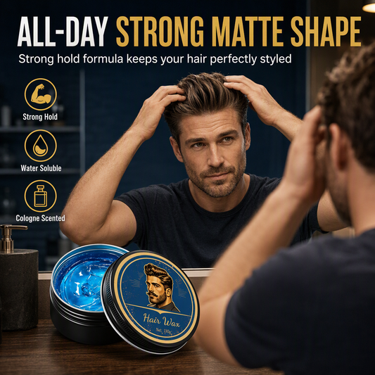 💈 KÖP 2 – FÅ 1 GRATIS! Hårpomada för män med doft av Köln, 130 g – stylingvax med långvarigt håll och volymgivande effekt