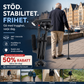 🦯 Multifunktionell hopfällbar promenadkäpp för äldre – Stabil & lätt, perfekt för vardagliga promenader och utomhus 👵👴