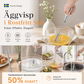🔥50% RABATT NU! Semiautomatisk visp i rostfritt stål, enkel för grädde, äggsmet och bakning 🧁🥚✨✅💥