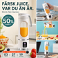 🥤 50% RABATT NU! ⚡ Färsk Juice på Några Sekunder – Kompakt & Sladdlös – Perfekt för Kontor, Gym & Resor – 450ml Kapacitet 🍎
