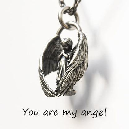 ⏳Sista dagen för 50% rabatt⏳Prayers Angel Necklace - Du är min ängel