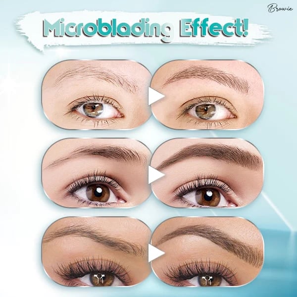 3D Vattentät Microblading Ögonbrynspenna 4 Gaffelspets Tatueringspenna (🔥köp 1 få 1 gratis)